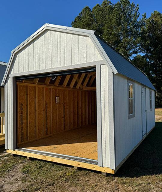 Lofted barn garage portable building